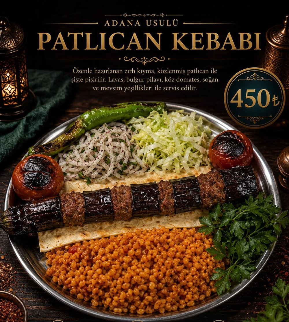 Adana Usulü Patlıcan Kebabı